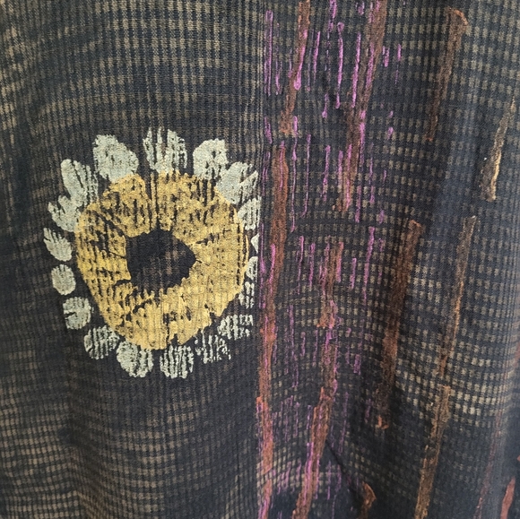 345. JG'S Mad Lab Women's Multicolor Patterned Oversized Top - One Size - Picture 6 of 9